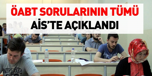 ÖABT sınav soruları, adayların erişimine açıldı