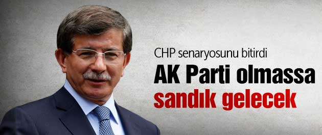 Davutoğlu muhalefete sandığı gösterdi