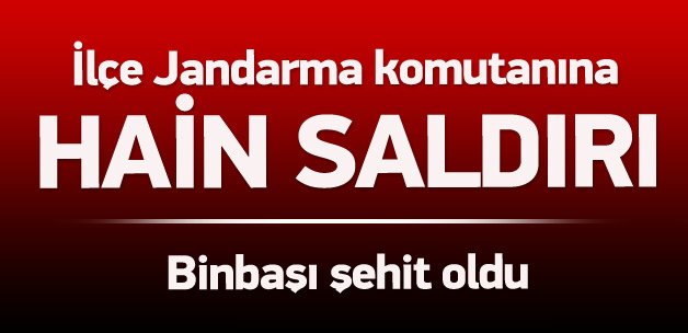 Hain silahlı saldırı: Binbaşı şehit oldu