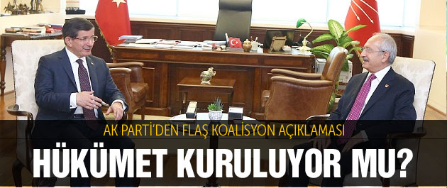 AK Parti'den flaş koalisyon açıklaması