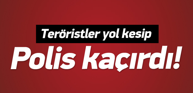 PKK'lı teröristler Lice'de polis kaçırdı