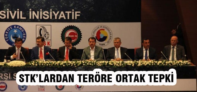 STK'lardan teröre ortak tepki