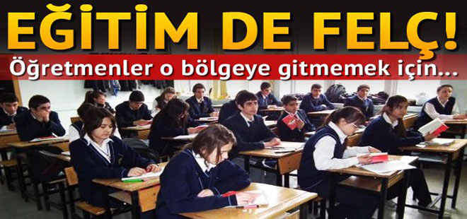 Eğitim de felç