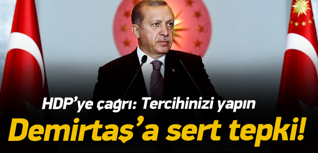 Erdoğan'dan Demirtaş'a Sert Tepki