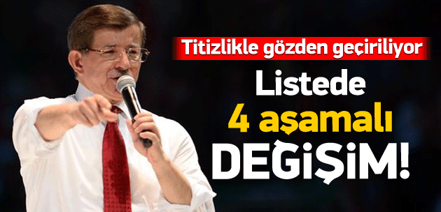 Vekil Listesinde 4 aşamalı değişim