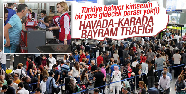 Havada-Karada Bayram Trafiği