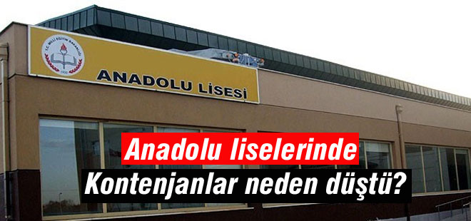Anadolu liselerinde kontenjanlar neden düştü?