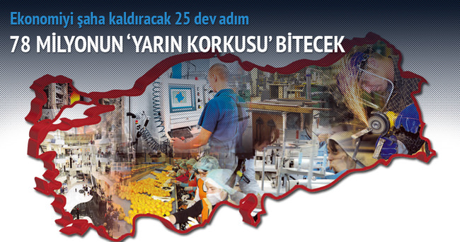 Ekonomiyi şaha kaldıracak 25 dev adım