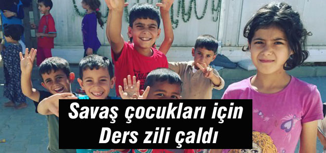 Savaş çocukları için ders zili çaldı