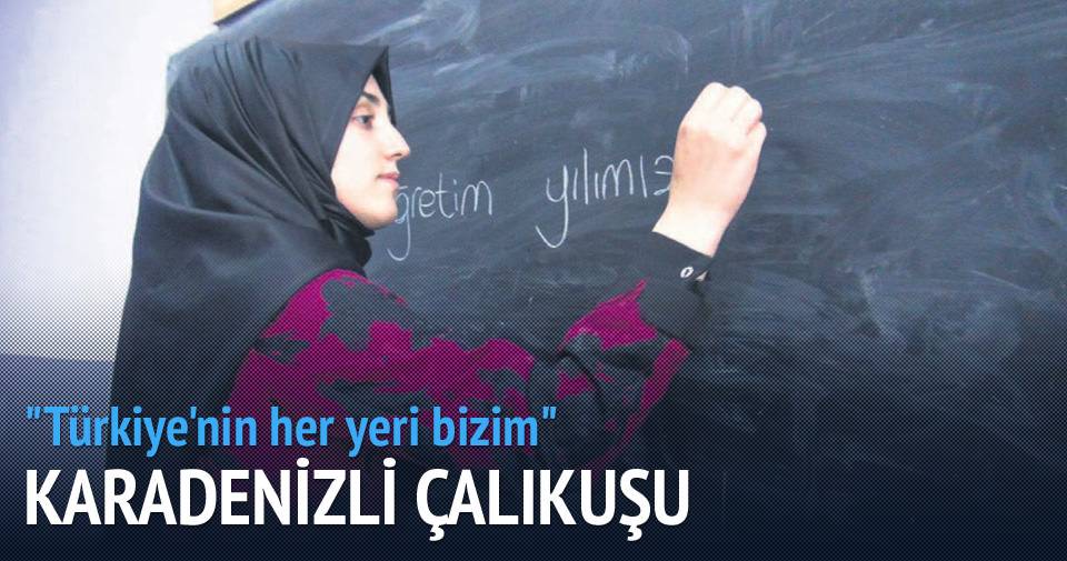 Kars'ta Karadenizli bir çalıkuşu