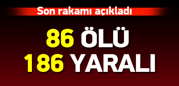 Ankara'da 2 ayrı patlama: 86 ölü, 186 yaralı