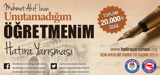 Unutamadığım Öğretmenim Hatıra Yarışması