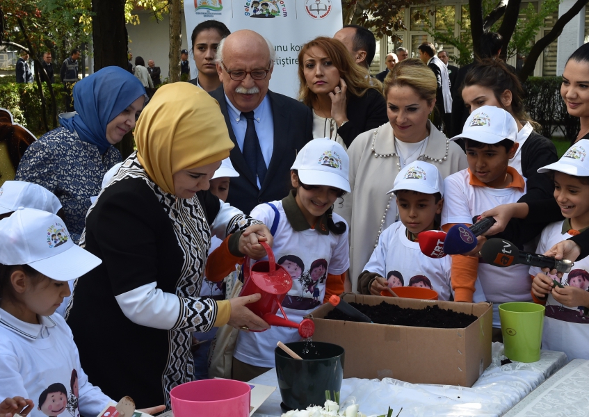 Okul bahçelerinde ekim alanları olsun