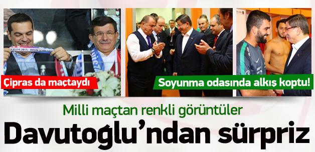 Milli maçtan renkli görüntüler