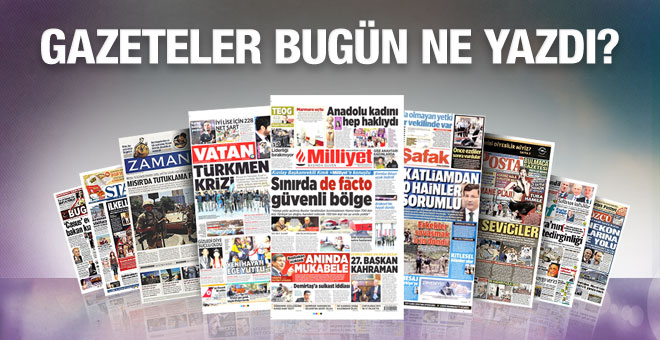 8 Aralık 2015 Gazete Manşetleri