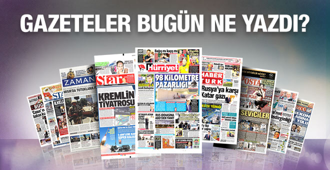 3 Aralık 2015 gazete manşetleri