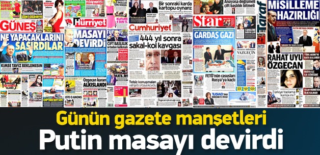 4 Aralık 2015 gazete manşetleri