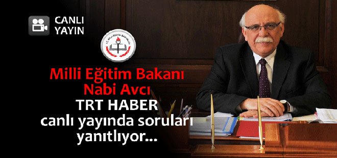 Nabi Avcı TRT HABER canlı yayında soruları yanıtlıyor