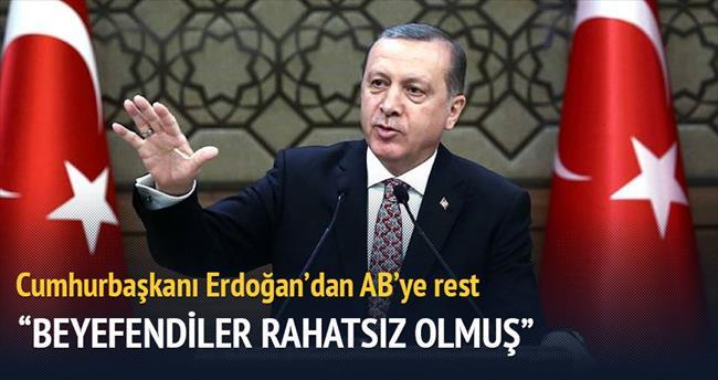 Erdoğan AB ve BM'ye rest çekti