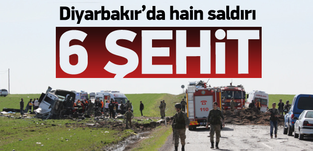 Diyarbakır’da askere saldırı; 6 şehit, 1 yaralı