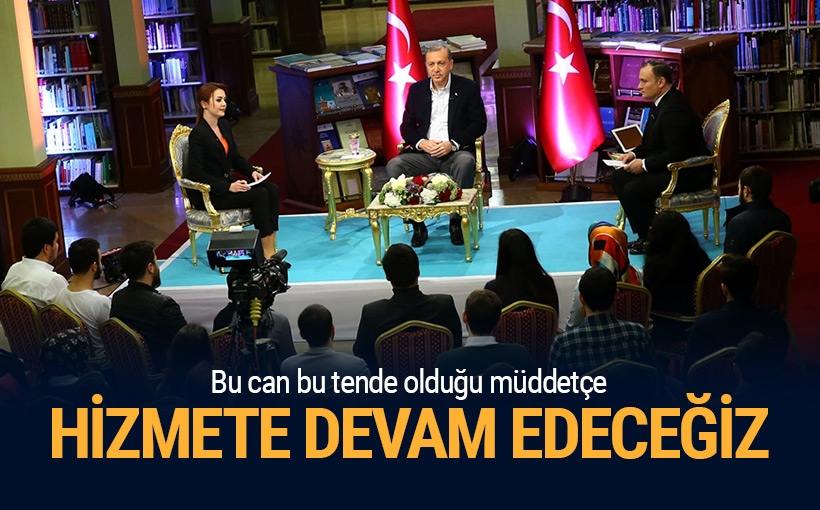 Cumhurbaşkanı Erdoğan gençlerle buluştu