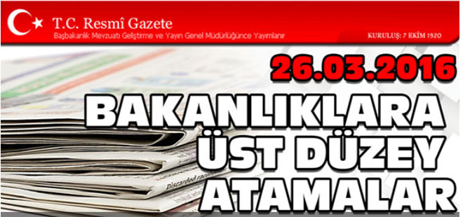 Kamu Kadrolarında Üst Düzey Atamalar