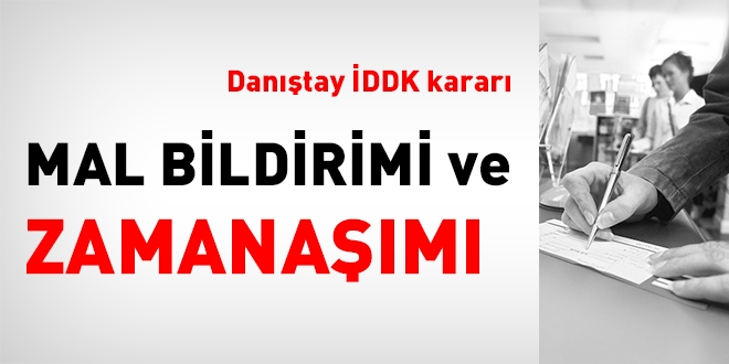 Mal bildirimi ve zamanaşımı