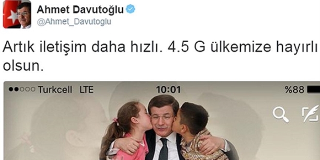 Başbakan'dan 4,5G mesajı