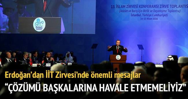 Bu işin çözümünü başkalarına havale etmemeliyiz