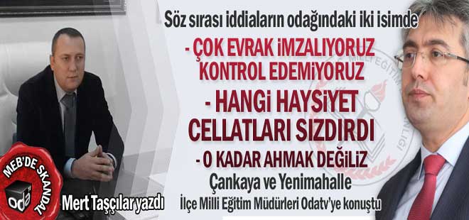 Söz sırası iddiaların odağındaki iki isimde