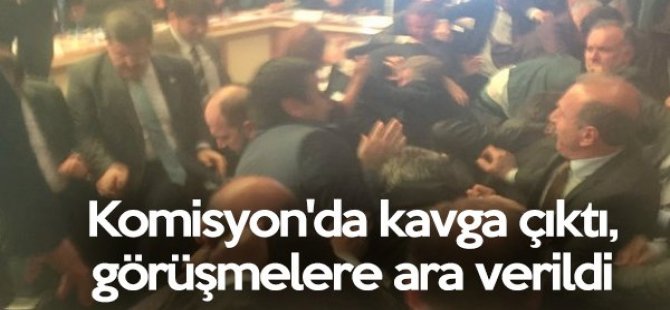 Meclis komisyonunda yine kavga çıktı!