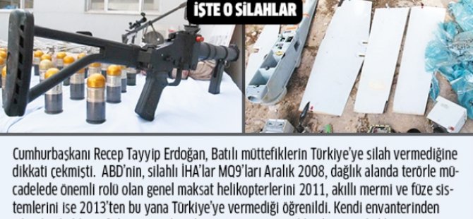 ABD PKK'ya destek Türkiye'ye köstek