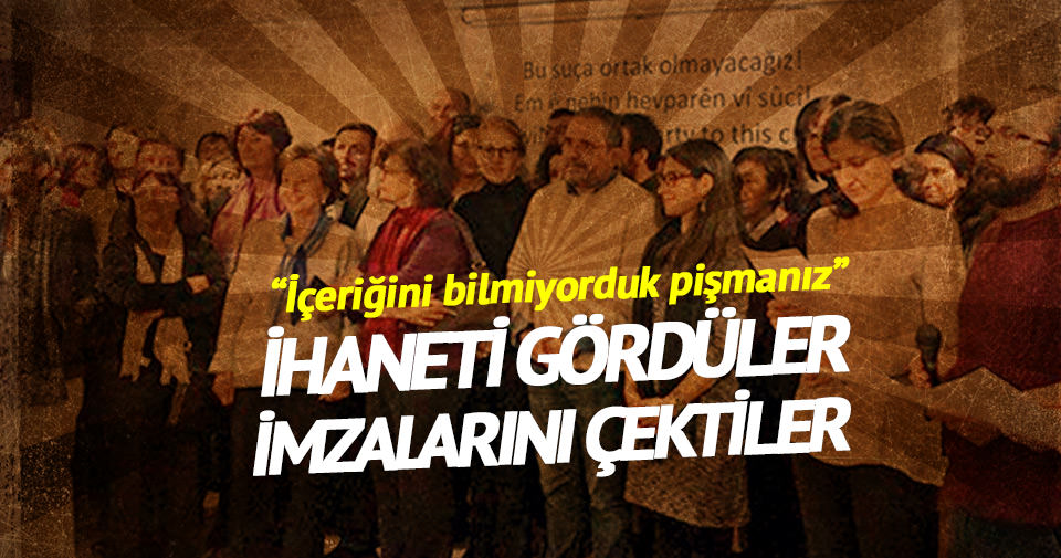 Akademisyenler imzalarını geri çekmeye başladı