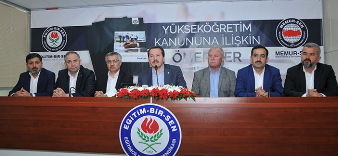 Eğitim-Bir-Sen'den Yükseköğretim Kanunu Önerileri