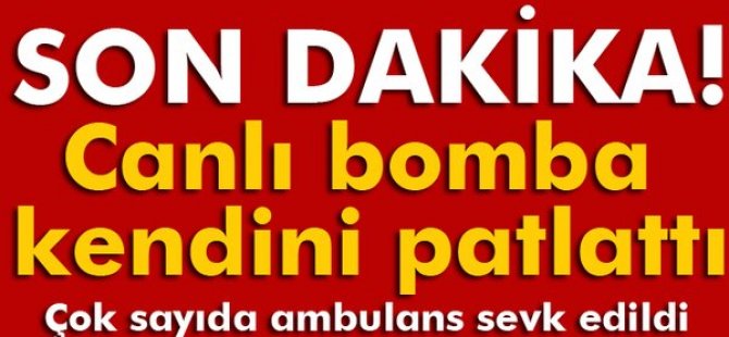 Sıkıştırılan canlı bomba kendini patlattı!