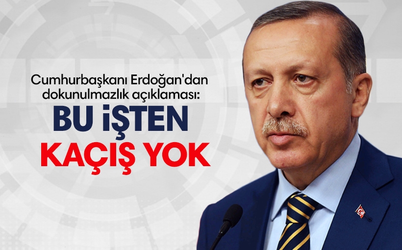 Dokunulmazlık er ya da geç gelecek