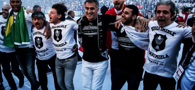 Şenol Güneş'e imalı şampiyonluk kutlaması!