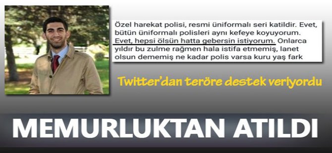 PKK'ya destek veren akademisyen memurluktan atıldı