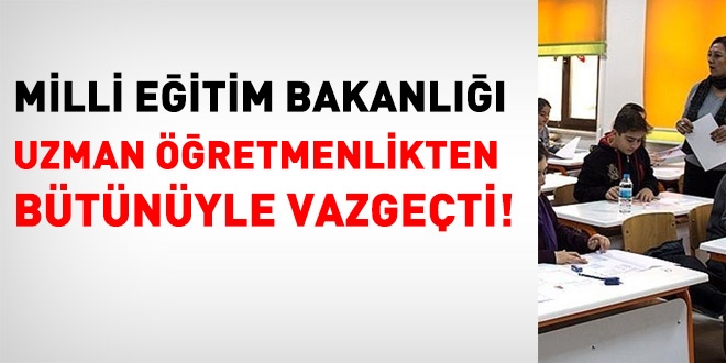 Uzman öğretmenlik artık hayal