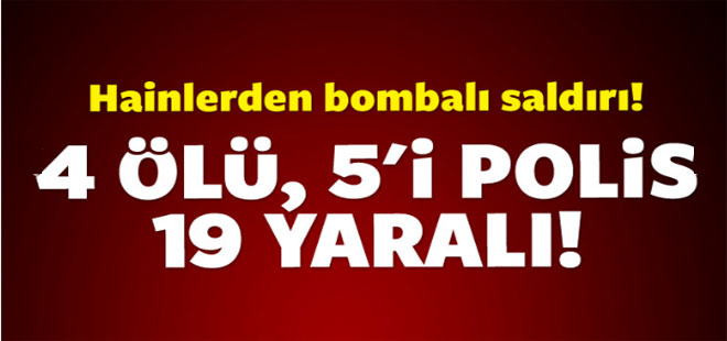 Silopi'de polis aracına bombalı saldırı!