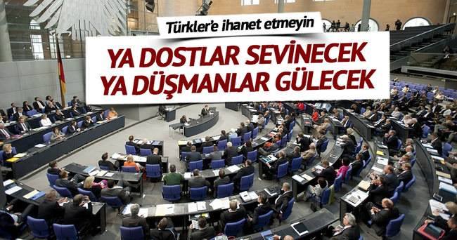 Türklere ihanet etmeyin