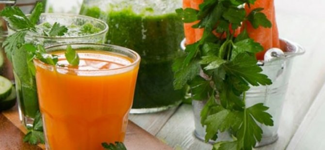 Bağışıklığı güçlendiren zencefilli havuç suyu