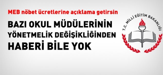 MEB Nöbet Ücretlerine açıklama getirsin