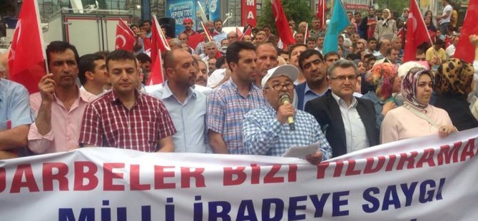 Ankara Milli İrade Platformundan Darbe Karşıtı Eylem
