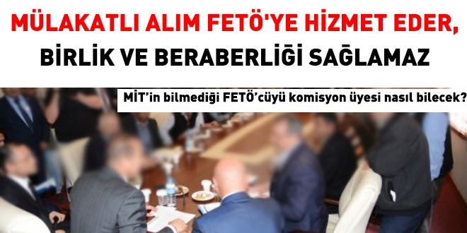 Mülakatlı alım kime hizmet eder?