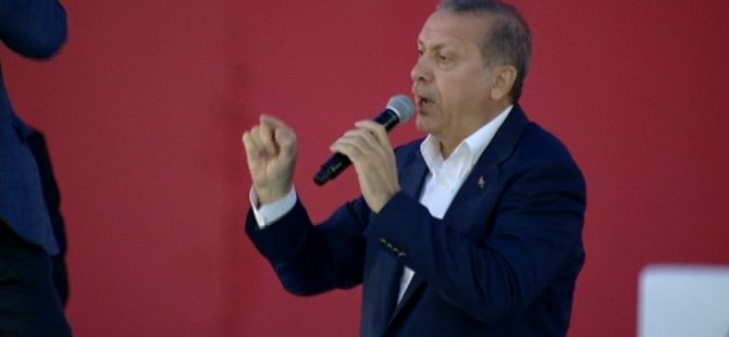 Erdoğan: Çarşamba gününe kadar mitinge devam