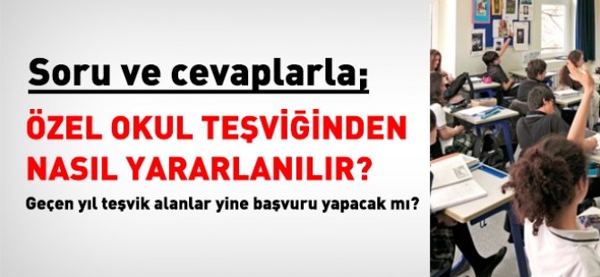 Özel okul teşvik başvuruları 15 Ağustos´ta başlayacak