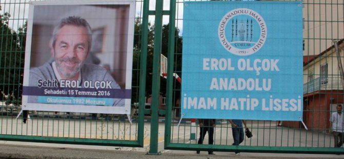 Şehit Erol Olçok’un adı mezun olduğu okula verildi