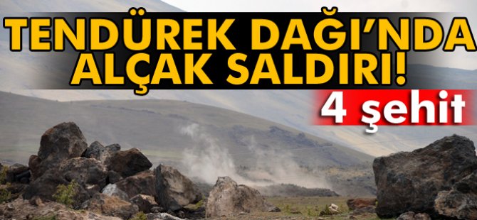 Tendürek Dağı'nda çatışma: 4 şehit