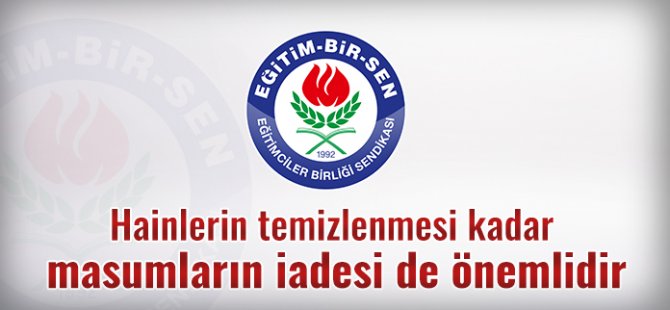 Memur Sen: Masumlar için her türlü desteği vereceğiz